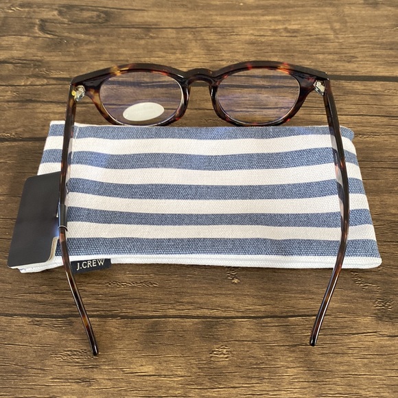 J. Crew Blue Light Tortoise Reading Glasses - Picture 6 of 7